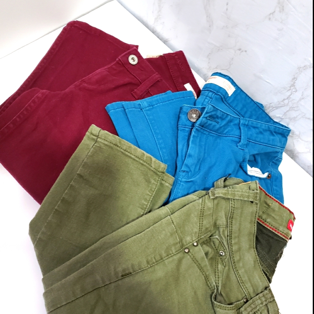 Jeans (3 Pairs of Jeans) Assorted Colors Sz. 3